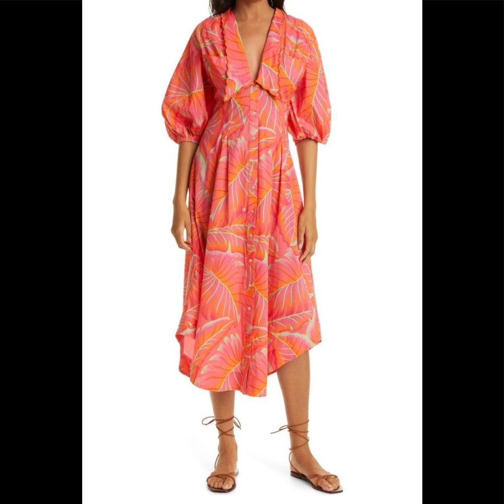 Farm Rio Bright Forest Shirtdress
